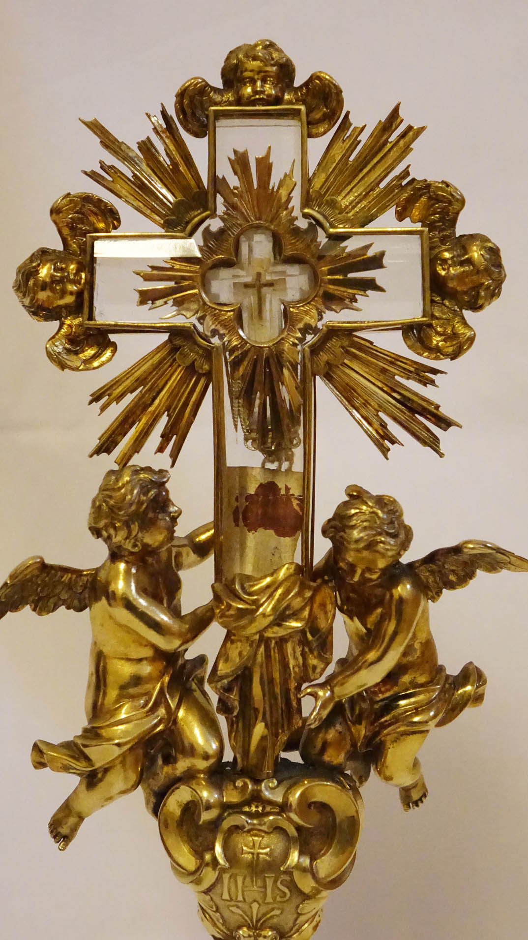 Reliquienkreuz mit Kreuzpartikel