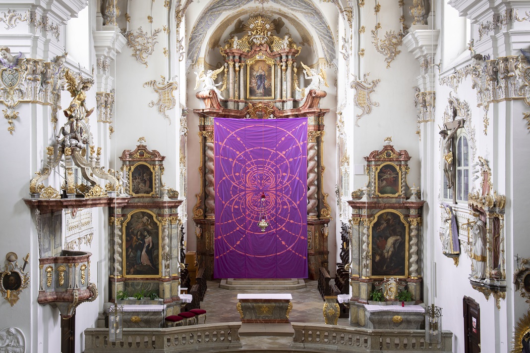 Fastentuch von Lukas Sünder in St. Andreas (Foto: Lukas Sünder)