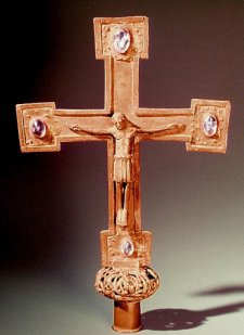 Romanisches Vortragekreuz